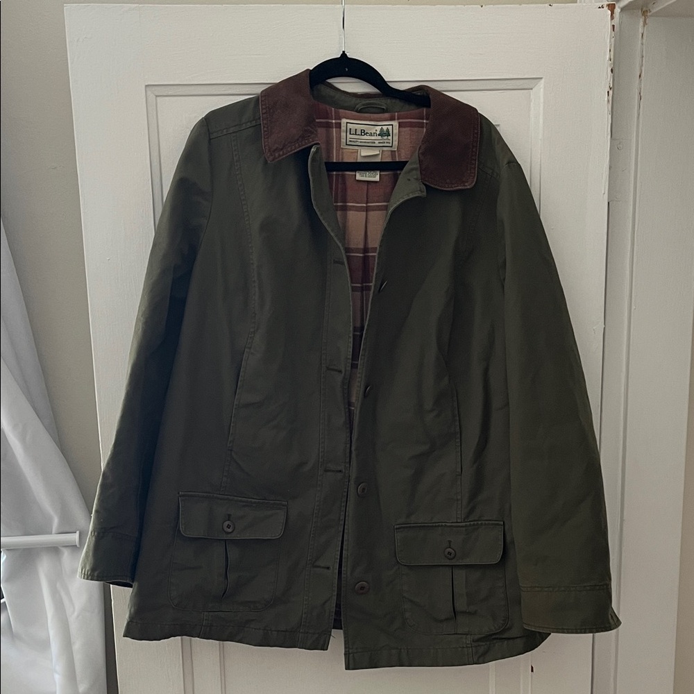 L.L. Bean Women’s Olive Barn Jacket